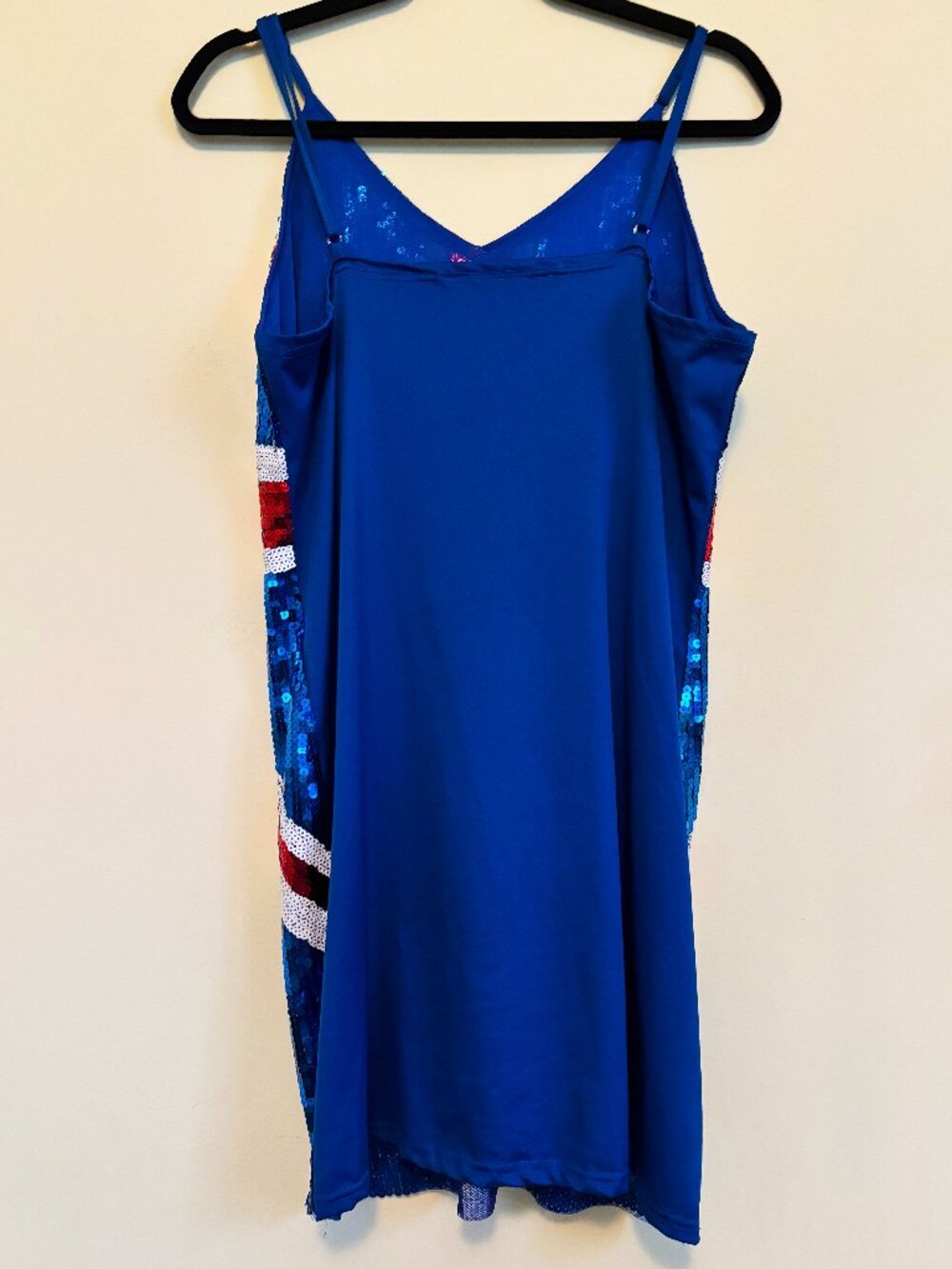 Union Jack British Flag Sequin Dress. EXCELLENT COND. Size M - Picture 3 of 6